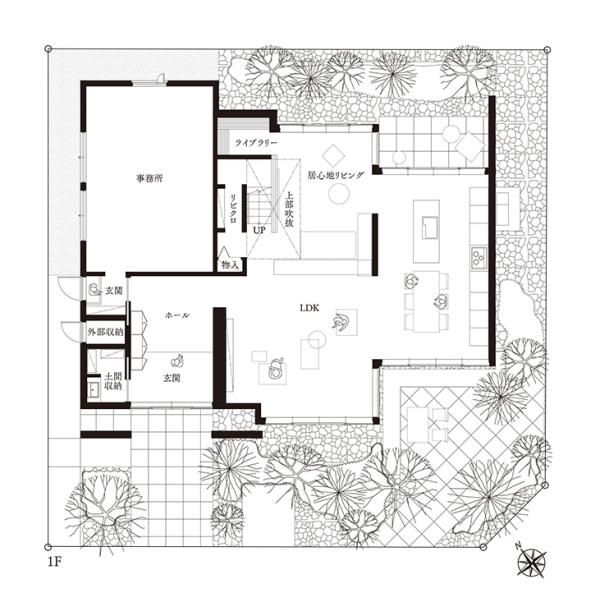 イズ梅森展示場_1F間取りの画像