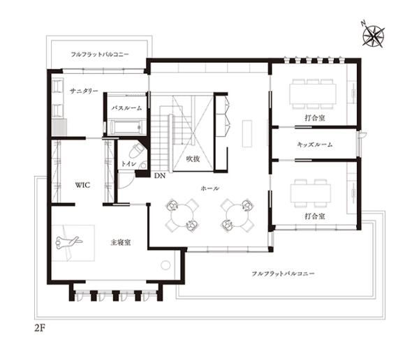 イズ梅森展示場_2F間取りの画像