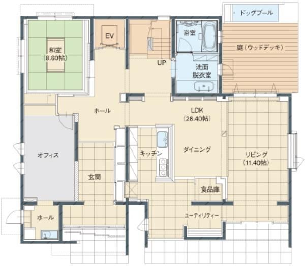 日進梅森展示場_1F間取り図の画像